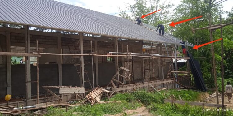 Ketua Investigasi DPW PROJAMIN KAL-BAR Hery Suryadi,Monitoring Pembangunan SMKN 1 Bengkayang