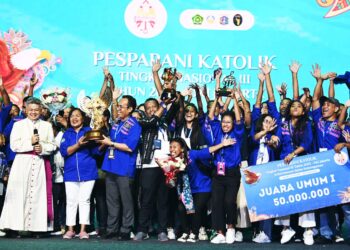 Provinsi Maluku Kembali Juara Umum Pesparani Katolik Nasional III