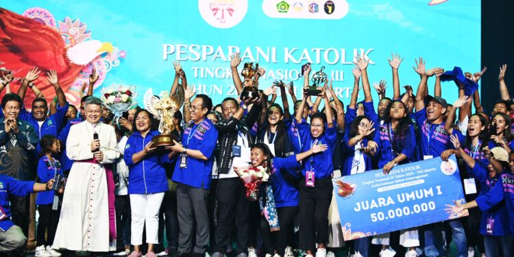 Provinsi Maluku Kembali Juara Umum Pesparani Katolik Nasional III