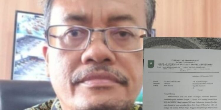 Kepsek SMA N.15 Pekanbaru Tidak Transparan, Kelabui Publik Dalam Jawabannya