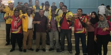 Sapa Ratusan Pemenangan di Binjai, Mangihut Sinaga : Kita Menang Bersama