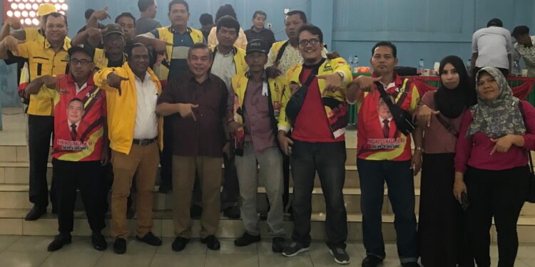 Sapa Ratusan Pemenangan di Binjai, Mangihut Sinaga : Kita Menang Bersama