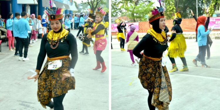 Ika Purwanti Semangat atas Juara ke 3 yang dirah dalam Lomba Senam Kreasi Tingkat Kota
