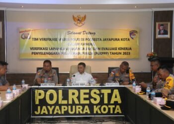 Srena Mabes Polri Tinjau Pelayanan Publik Polresta Jayapura Kota