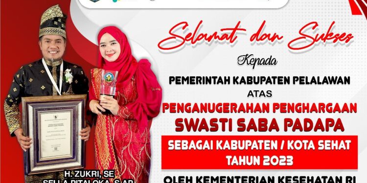 Bupati H.Zukri Terima Penghargaan Swasti Saba Padapa