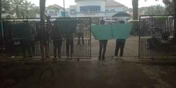 Tender proyek di nilai sarat kejanggalan, AMPERA seruduk Dinas PUPR Langkat