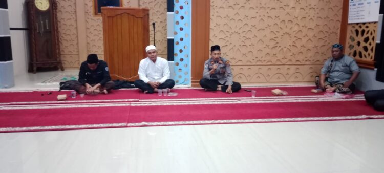 Kapolsek Barus, IPTU Mulia riadi SH, ajak warga dan jamaah Masjid jaga kamtibmas jelang pemilu