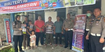 Satlantas Polres Pelalawan Gencar Sosialisasikan Program Riau Tertib Berkeselamatan