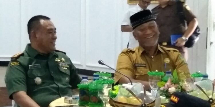 Pemkab Langkat Hadiri Komsos di Kodim 0203/LKT