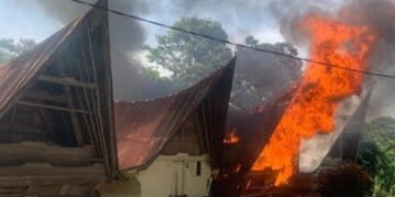 Rumah Adat di Samosir Sumut Terbakar, Saat Ditinggal Pemelik