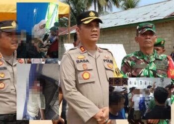 Polres Tapteng Tangani Kasus Penganiayaan dan Pengrusakan Saat Pungut & Penghitungan Suara Pemilu 2024 berlangsung
