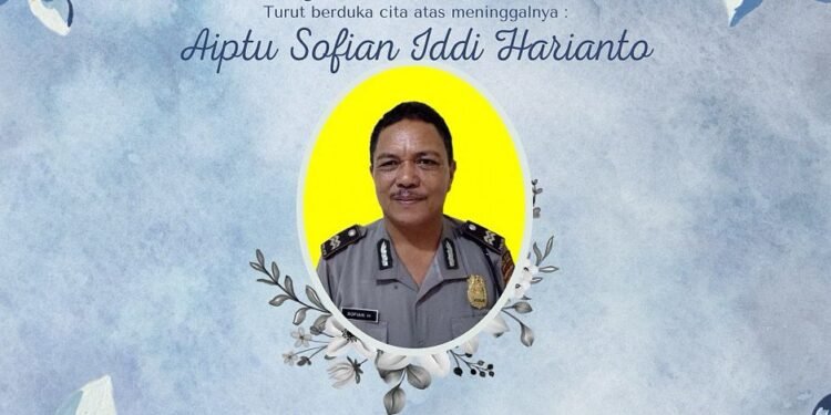 Polres Tapteng Berduka, Aiptu Sofian Iddi Harianto Meninggal Dunia