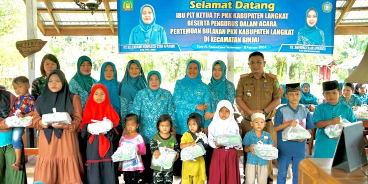Suasana Haru Selimuti Pertemuan Bulanan TP.PKK Kabupaten Langkat