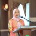 Ny. Uke Faisal Hasrimy Hadiri Pengajian DWP Kab.Langkat Pertamanya