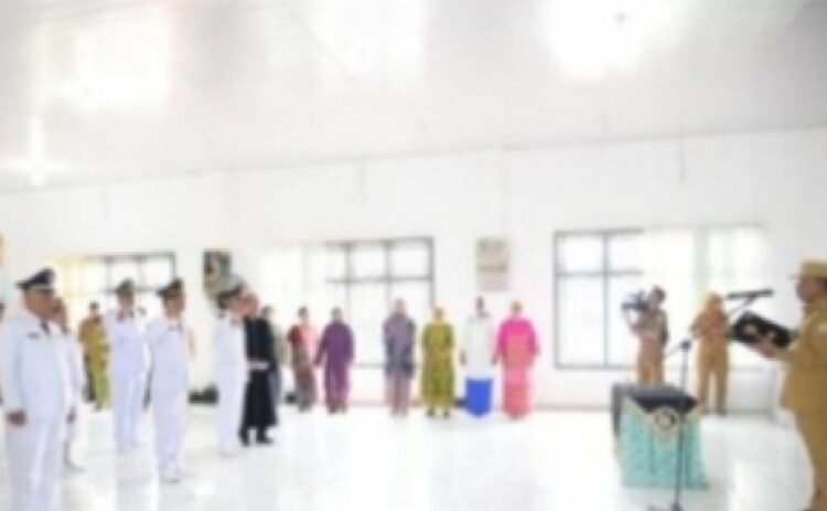 Pj. Bupati Tapteng Lantik Pejabat Administrator dan Pejabat Pengawas di Lingkungan Pemkab Tapteng