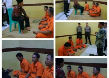 Kapolres Kota Sibolga Adakan Binrohtal Bagi Tahanan.
