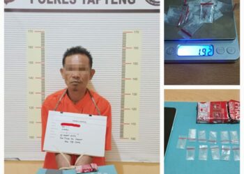Miliki Sabu, Warga Sorkam Barat Ditangkap Satresnarkoba Polres Tapteng.