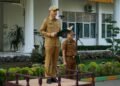 Pimpin Apel Gabungan, Sekda Langkat Amril tegas untuk turunkan kemiskinan ekstrim di Langkat.