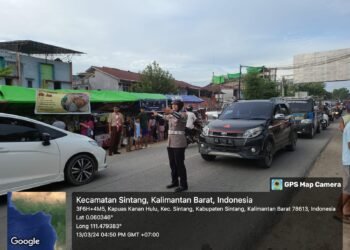 *Polres Sintang Turunkan Ratusan Personel Antisipasi Gangguan Kamtibmas Selama Bulan Ramadhan*