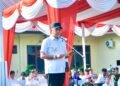 Pj Bupati Langkat Faisal Hasrimy pimpin Apel Keselamatan Toba 2024