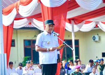 Pj Bupati Langkat Faisal Hasrimy pimpin Apel Keselamatan Toba 2024
