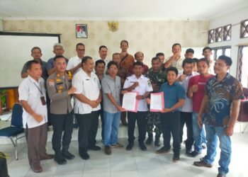 *Kapolsek Ngabang Menghadiri Pembahasan Akhir Naskah Perjanjian Kerjasama PT. Cemaru Lestari dengan Koperasi Produsen Setiganada*