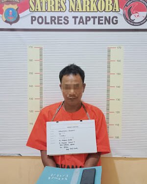 Sat Narkoba Polres Tapteng Tangkap Pengedar Sabu di Kedai Tiga Barus.