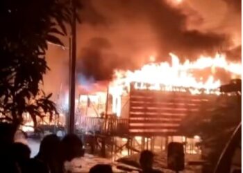 Kebakaran di Sibolga Selatan, Puluhan Rumah Warga Ludes di Lalap Sijago Merah
