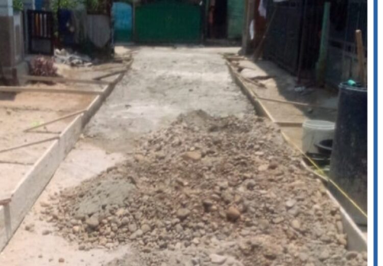 Proyek Rabat Beton Desa Mela 2 Di Kerjakan Asal Jadi, Plank Proyek Tidak Ada.