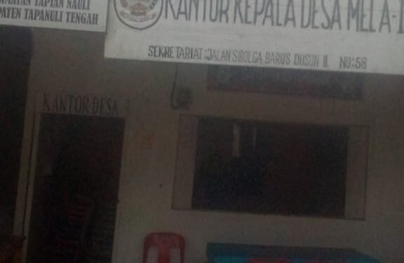 Kepala Desa Mela-I Kab. Tapanuli Tengah Sumut, Tolak Wartawan Konfirmasi Terkait Dana Desa.