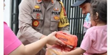 Kapolres Tapanuli Tengah Sumut Berbagi Takjil dan Buka Puasa Bersama di Pandan