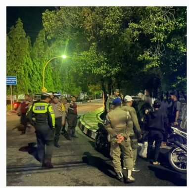 Sinergitas Patroli Gabungan Tiga Pilar, Antisipasi Kenakalan Remaja di Kota Sibolga Sumut..