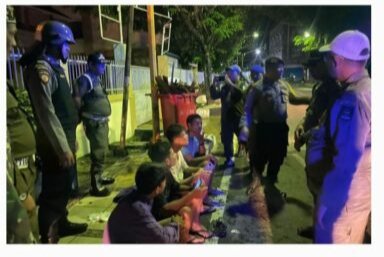 Sinergitas Patroli Gabungan Tiga Pilar, Antisipasi Kenakalan Remaja di Kota Sibolga Sumut..