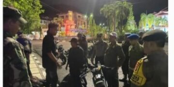 Sinergitas Patroli Gabungan Tiga Pilar, Antisipasi Kenakalan Remaja di Kota Sibolga Sumut..