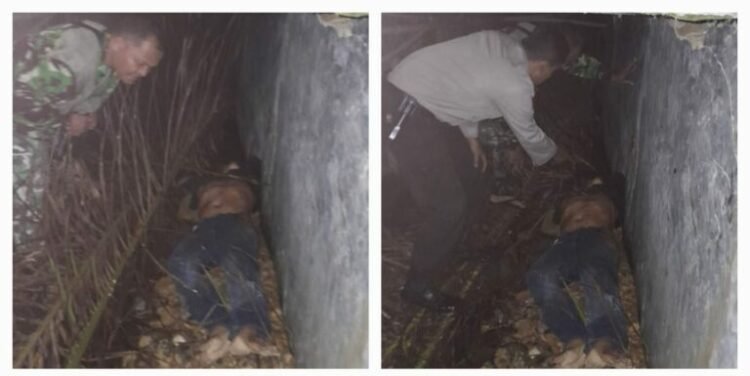 Warga Garut Tapanuli Tengah Dihebohkan Penemuan Mayat Pria Diselokan.