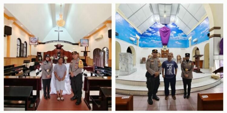 Polres Kota Sibolga Gelar Pengamanan Pelaksanaan  Jum’at Agung di Seluruh Gereja.