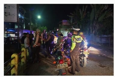 Aktifitas Patroli Gabungan Tiga Pilar Polres Kota Sibolga Sasar Area Rawan Kamtibmas.