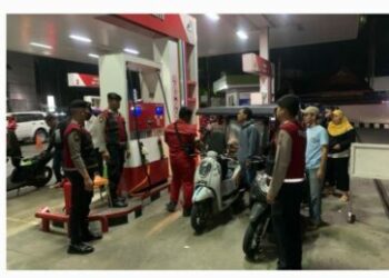 Polres Kota Sibolga Patroli ke Seluruh SPBU, Antisipasi Kecurangan.