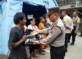 Peduli, Polresta Sibolga Beri Bantuan Kepada Korban Kebakaran