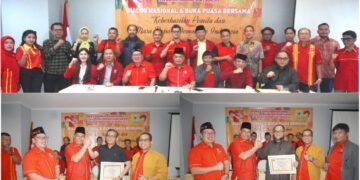 Ketum SOKSI Ir. Ali Wongso Sinaga dalam Dialog Nasional Tegaskan Airlangga Hartarto Layak Pimpin Golkar Kembali