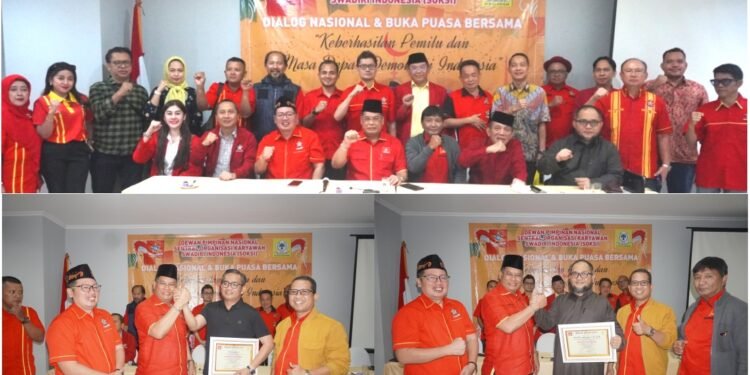 Ketum SOKSI Ir. Ali Wongso Sinaga dalam Dialog Nasional Tegaskan Airlangga Hartarto Layak Pimpin Golkar Kembali