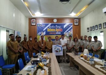 Pj. Bupati Langkat Zoom Meeting Bersama Dirjen Penataan Agraria Kementrian ATR/BPN RI