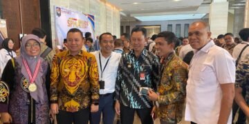 Hadiri SPM Awards 2024, Pj Bupati Langkat Faisal Hasrimy Targetkan Langkat masuk Kategori Kabupaten terbaik penerapan SPM Awards di 2025.