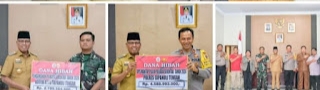 Pj. Bupati Tapanuli Tengah Sumut Dr. Riyanta,SH.MH Tandatangani NPHD Bersama TNI – POLRI