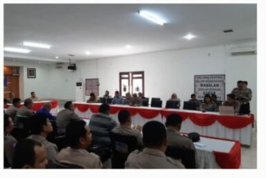 Polres Sibolga Tapanuli Tengah, Latihan Pra Oos Ketupat Tiba 2024