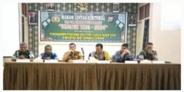 Pemkab. Tapanuli Tengah Bersama TNI – POLRI Gelar Rapat Pengamanan Idul Fitri 1445 H