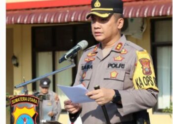Polres Tapanuli Tengah Sumut, Gelar Apel Pasukan Operasi Ketupat Tiba 2024.