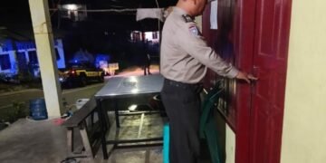 Antisipasi Kejahatan, Polres Sibolga Patroli ke Rumah-Rumah Kosong Yang Ditinggal Mudik Penghuni.