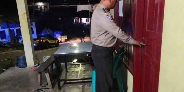Antisipasi Kejahatan, Polres Sibolga Patroli ke Rumah-Rumah Kosong Yang Ditinggal Mudik Penghuni.