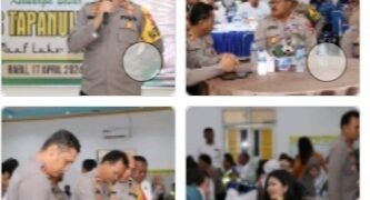 Polres Tapanuli Tengah Gelar Halal Bihalal Idul Fitri 1445 H.